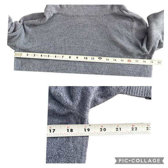 Barefoot Dreams CozyChic Ultra Lite Coastal Cowl Neck Tunic Comfy Top Size Small - Picture 8 of 10